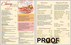Show details for Plastic Menu #014 Picture of Plastic Menu #014